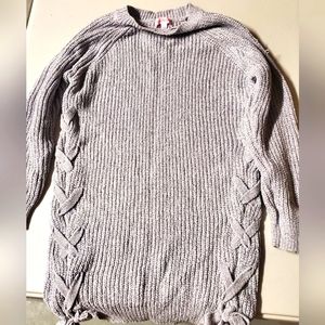 Tommy Bahama Lace Up Sweater Dress for Girls, 100% Polyester